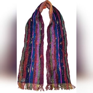Mohito beautiful colorful art to wear boho fringed scarf